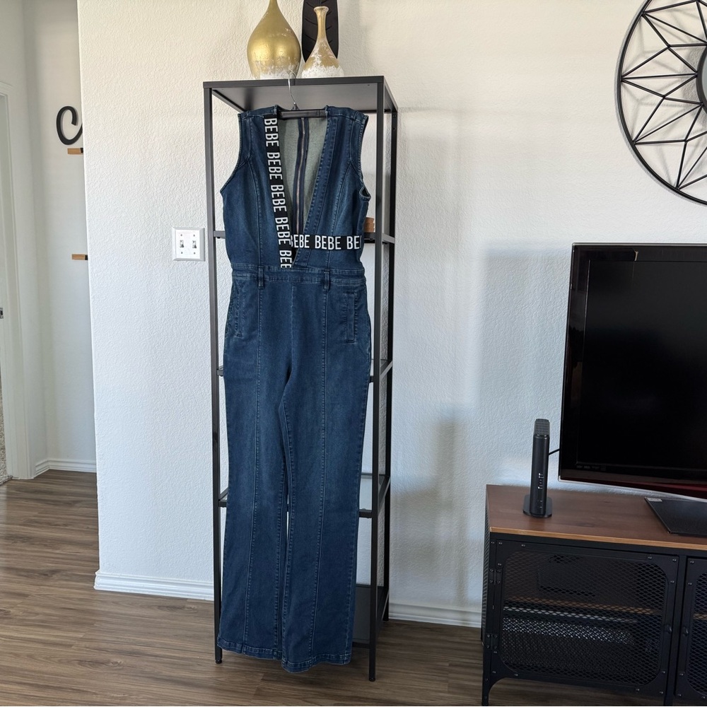 BEBE Denim Jumpsuit - Picture 14 of 15